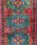 Vintage Large Caucasian Kazak Rug With Green Medallions on Red Field 5'8 X 10'7 For Sale - Image 4 of 15