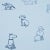 Schumacher Schumacher x The New Yorker Good Dogs Everywhere Wallpaper In Sky & Navy Blue For Sale - Image 4 of 7