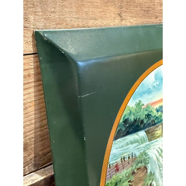 Vintage Niagara Shoes Tin Advertising Sign For Sale - Image 10 of 11