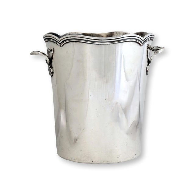 French Antique French Silverplate Champagne Bucket For Sale - Image 3 of 7