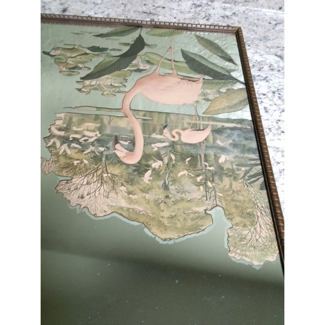 1950s Pink Flamingo Wall Mirror For Sale - Image 12 of 12