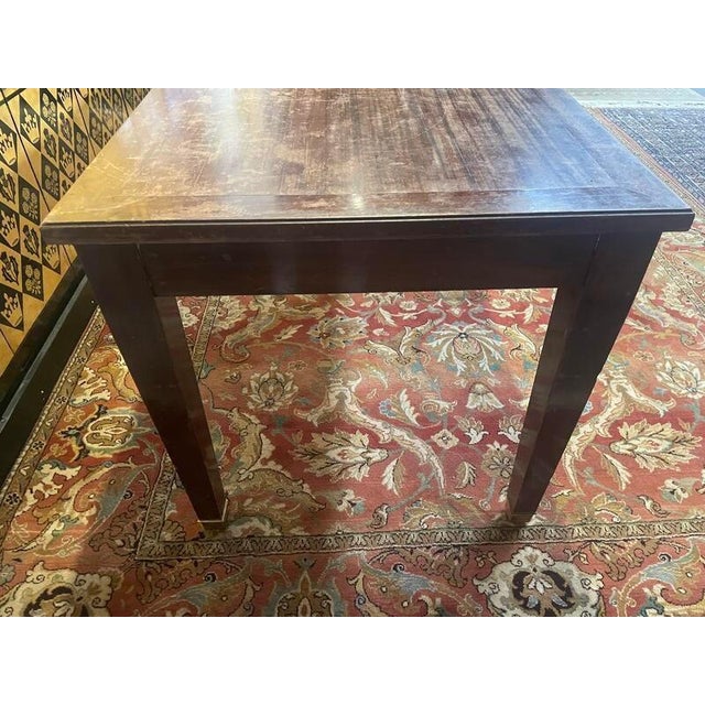 Directoire Style Mahogany Farmhouse Table For Sale - Image 6 of 9