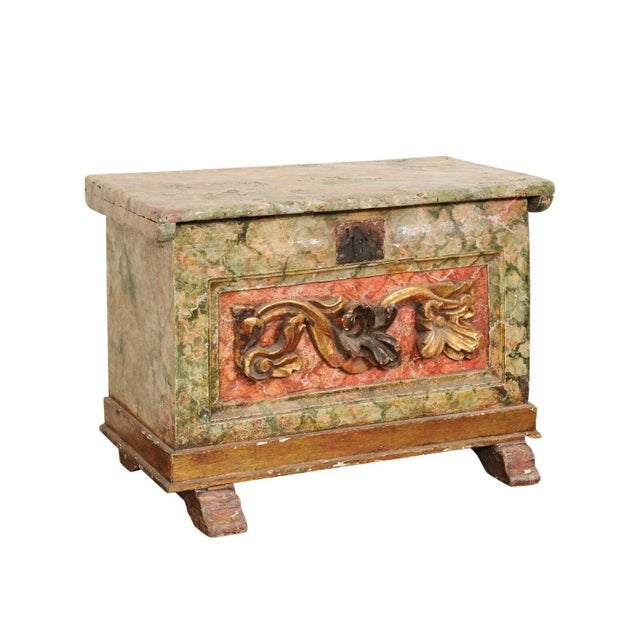 18th Century Venetian Wood Box with Original Finish For Sale - Image 12 of 12