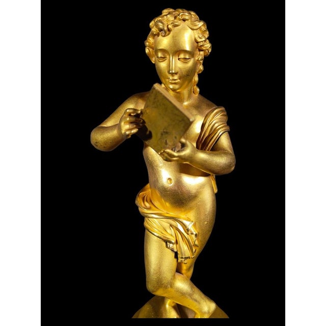 Baccarat Crystal and Gilt Bronze Figurine, 1830s For Sale - Image 4 of 16