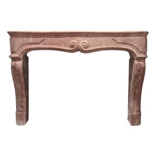 Antique French Mantelpiece in Hard Limestone, 1680 For Sale