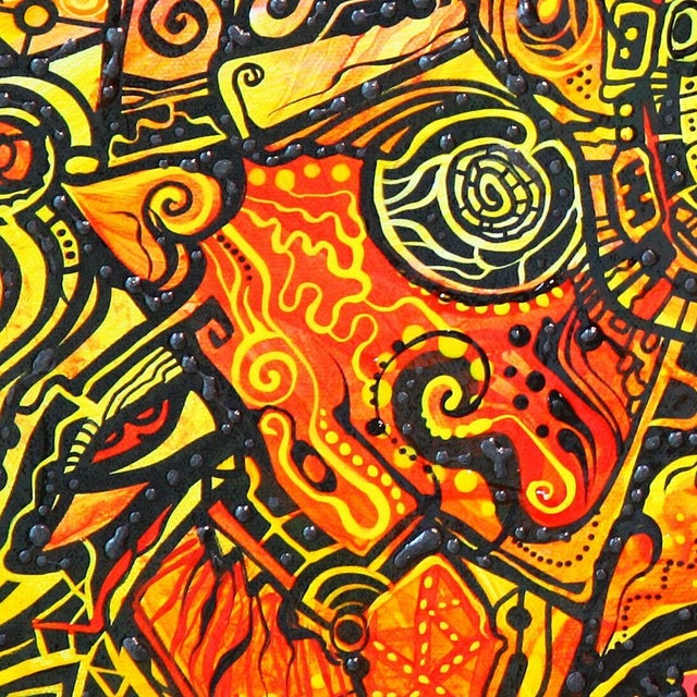 Abstract Alexander Arshansky, "The Morning Sun" Abstract Piece For Sale - Image 3 of 3