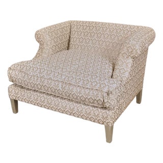 Nancy Corzine Fully Upholstered Club Chair For Sale