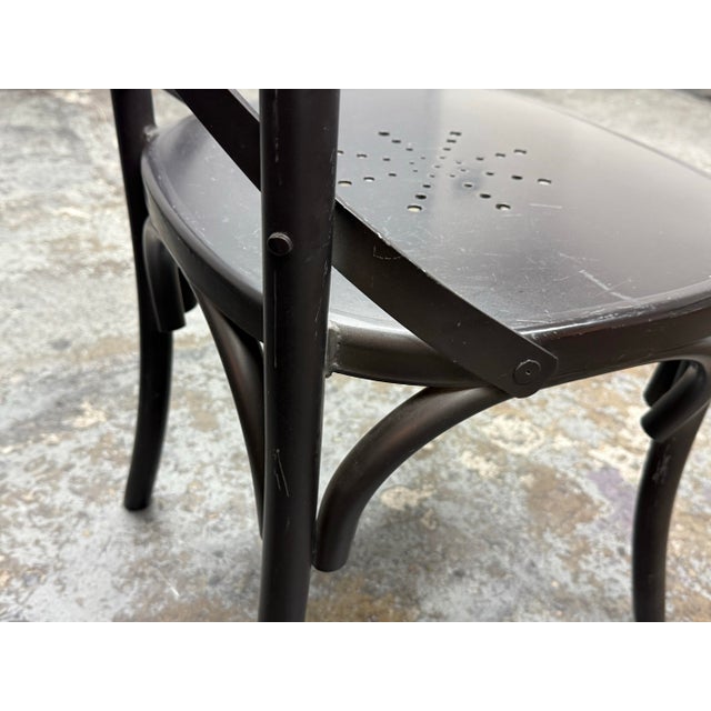 Restoration Hardware Metal Madeleine Side Chairs, Set of Eight For Sale - Image 11 of 12