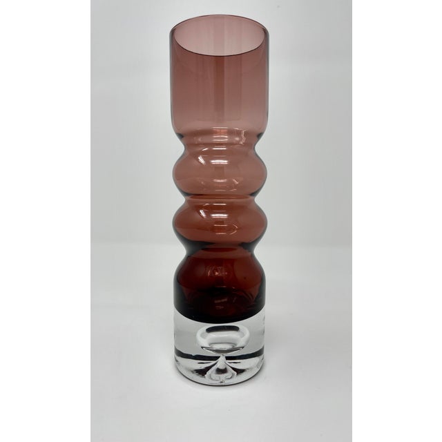 MidCentury Scandinavian Modern Purple Glass Bud Vase Chairish