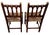 19th Century Spanish Pair of Olive Tree Chairs With Bulrush Seats For Sale - Image 4 of 8