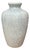 White Crackle Ceramic Vase with Classic Curved Silhouette For Sale