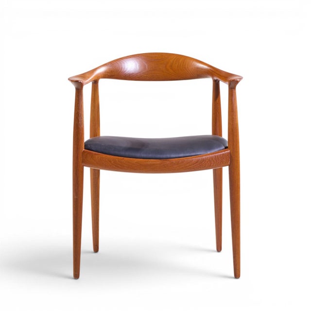 Mid 20th Century Hans Wegner for Johannes Hansen Mid Century Danish Teak the Chair - Set of 8 For Sale - Image 5 of 11