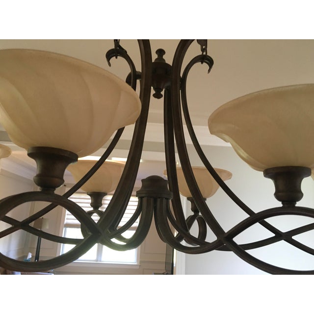 Metal Pasquale Miranda for Feiss Chandelier For Sale - Image 7 of 7