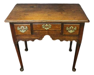 18th Century Country English Queen Anne Lowboy or Dressing Table