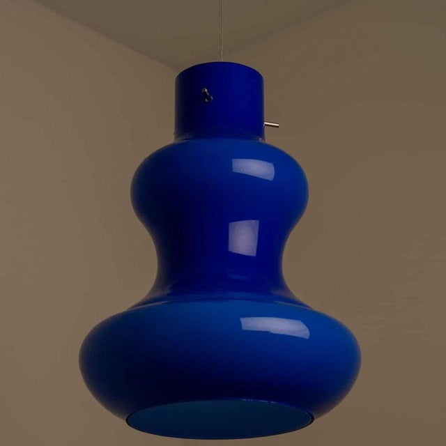 Vintage Murano Glass Pendant Light by Massimo Vignelli for Venini, 1960 For Sale - Image 4 of 18