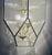 Glass Large 1990s New Old Stock Fluted Glass Art Deco Revival Chandelier With 9 Lights For Sale - Image 7 of 12