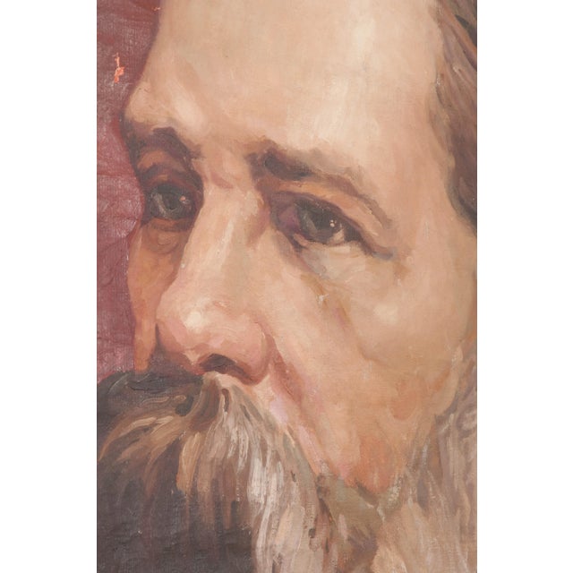 German 19th Century Large Portrait of Friedrich Engels For Sale - Image 12 of 13
