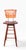 Wood Pair Mid Century Wood Slat Swivel Bar Height Stools by Arthur Umanoff For Sale - Image 7 of 12