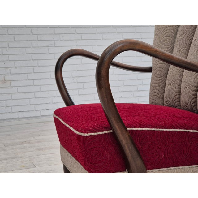 Beige Vintage Danish Chair by Alfred Christensen for Slagelse Møbelværk, 1960s For Sale - Image 8 of 18