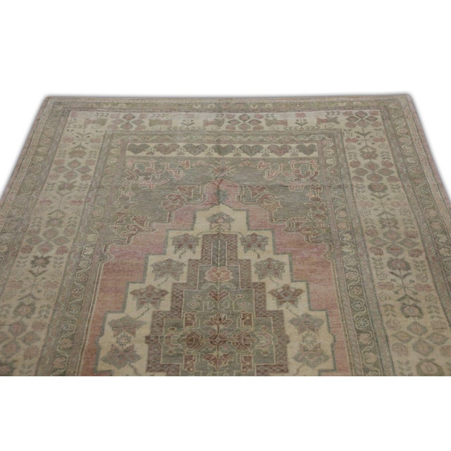 Oriental Hand Knotted Rug Turkish Anatolian 4'8" x 7'10" For Sale - Image 4 of 6
