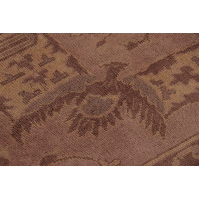 Pink Antique Indochinese Samarkand Rug, Mauve With Rare Pictorials - Rug & Kilim For Sale - Image 8 of 8