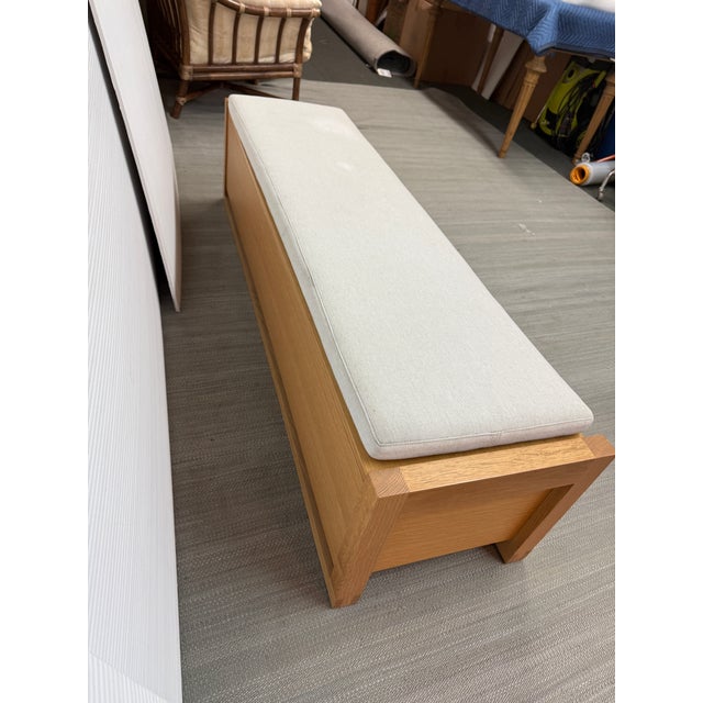 Design Within Reach Sean Yoo for Design Within Reach Matera Storage Bench + Cushion, Large For Sale - Image 4 of 12