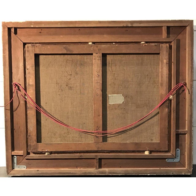 Wood Late 19th Century French Impressionist Landscape Oil Painting by JL Million, Framed For Sale - Image 7 of 9