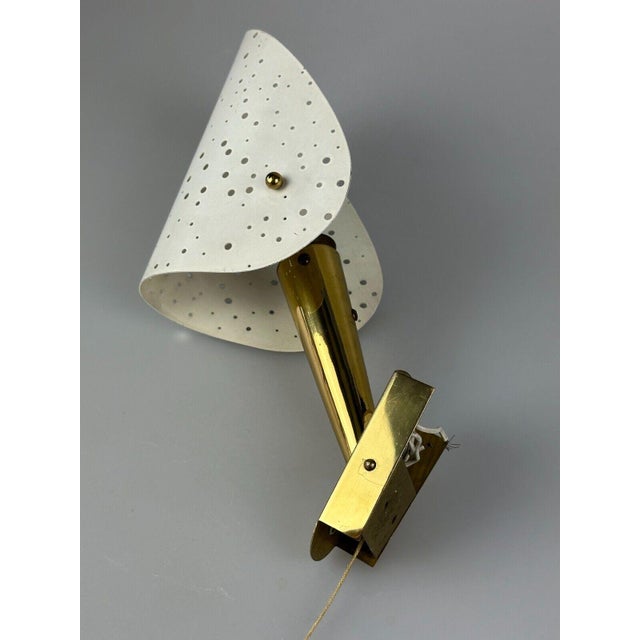 Wall Lamp Brass & Metal Design by Ernest Igl for Hillbrand, 1950s For Sale - Image 16 of 18