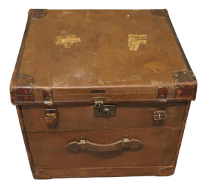 Antique Canvas Travel Trunk