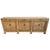 Vintage large solid natural raw elm wood modern farmhouse style sideboard. Six doors with iron ring pulls which open up to...