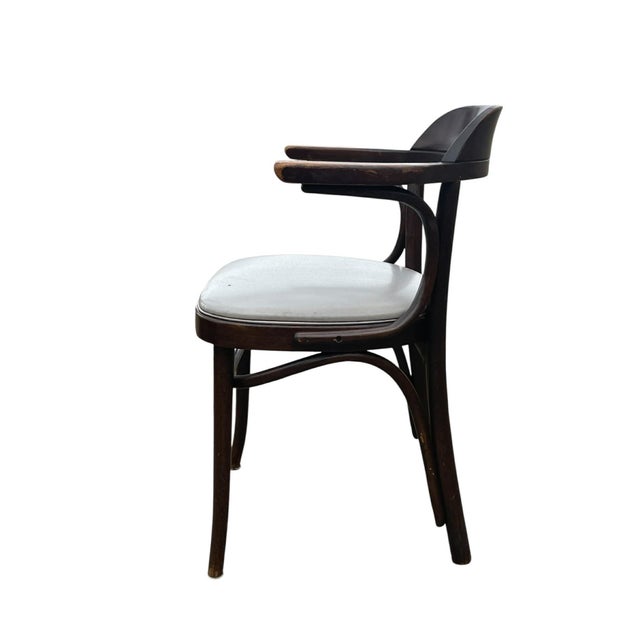 Brown Early 20th Century , Thonet Style Arm Chair For Sale - Image 8 of 18