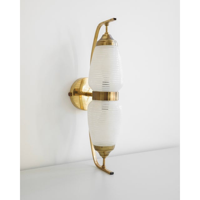 Brass Wall Lamps, France, 1960s, Set of 2 For Sale - Image 6 of 10