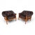 Brown Coja Living Room Set with 3-Seater Sofa and 2 Lounge Chairs in Brown Leather by Sven Ellekaer, 1960, Set of 3 For Sale - Image 8 of 18
