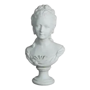 Late 19th Century French Louis XV Sevres Parian Ware Sculpture Bust of Marie Antoinett Signed L. Badessi C1880