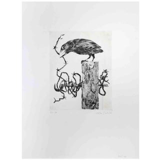 Leo Guida, Crow, Etching, 1972 For Sale
