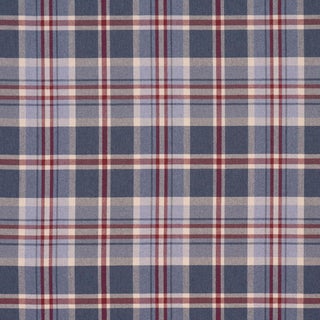 Schumacher Harris Merino Plaid Fabric In Americana For Sale