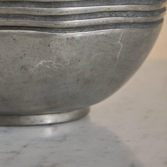 French Art Deco Pewter Vase by Rene Delavan, 1920s For Sale - Image 9 of 11