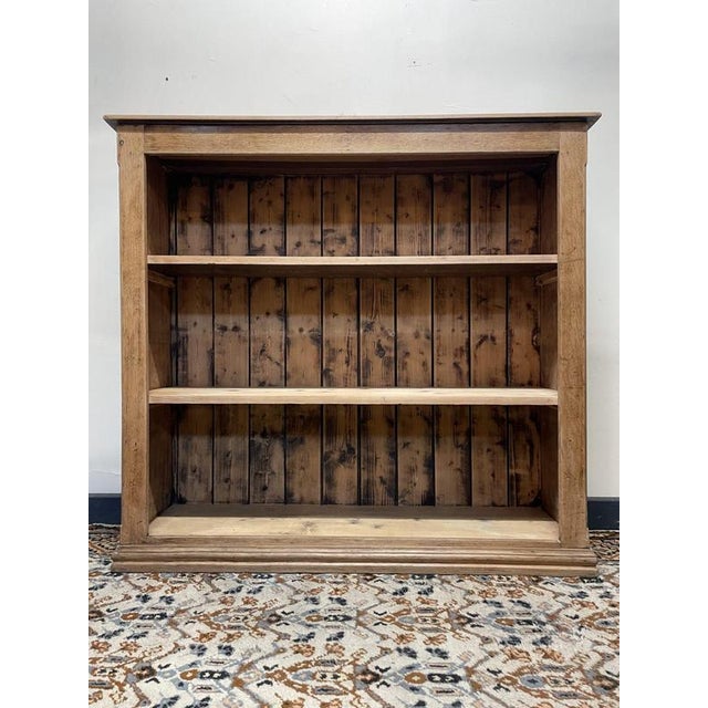 Wood Antique English Pine Bookshelf, 1890s For Sale - Image 7 of 7