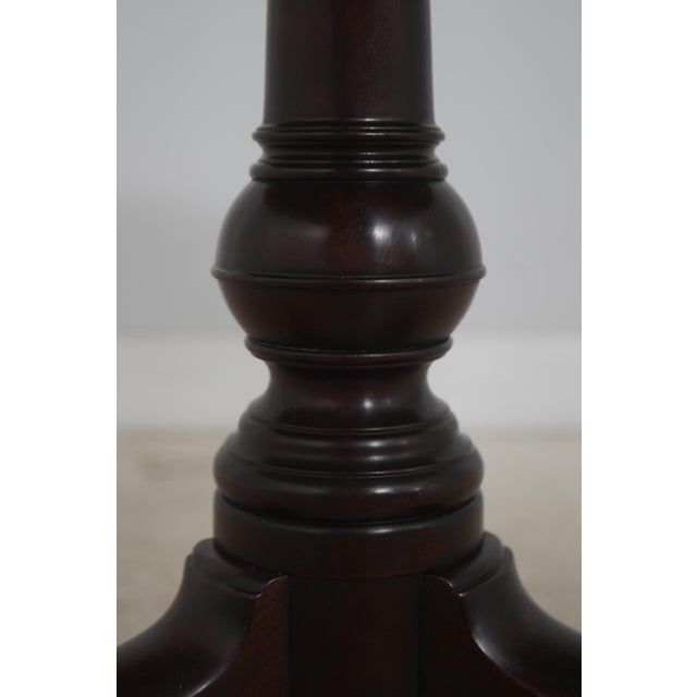 Stickley Williamsburg Cw-70 Mahogany Rococo Tilt Top Table For Sale In Philadelphia - Image 6 of 18