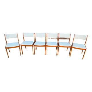 Set of 6 Danish Modern Teak Dining Chairs by Johannes Andersen for Uldum Mobelfabrik For Sale