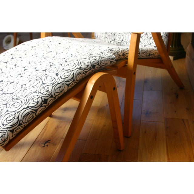 Set of Vintage Chair with Footstool by Simo Heikkila for Ikea, 1990s For Sale - Image 16 of 18