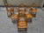1990s Boho Chic Rattan Burnt Finish Folding Dining Chairs - Set of 10 For Sale In West Palm - Image 6 of 15