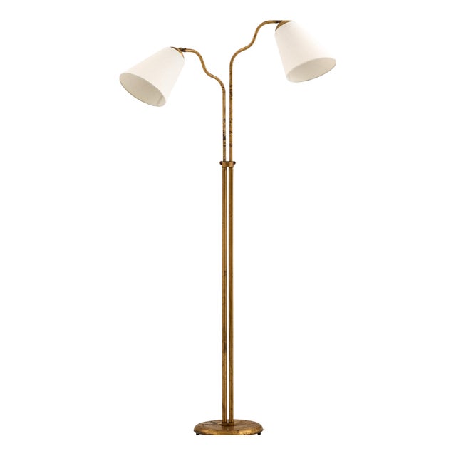 Height-Adjustable Floor Lamp, 1950s For Sale