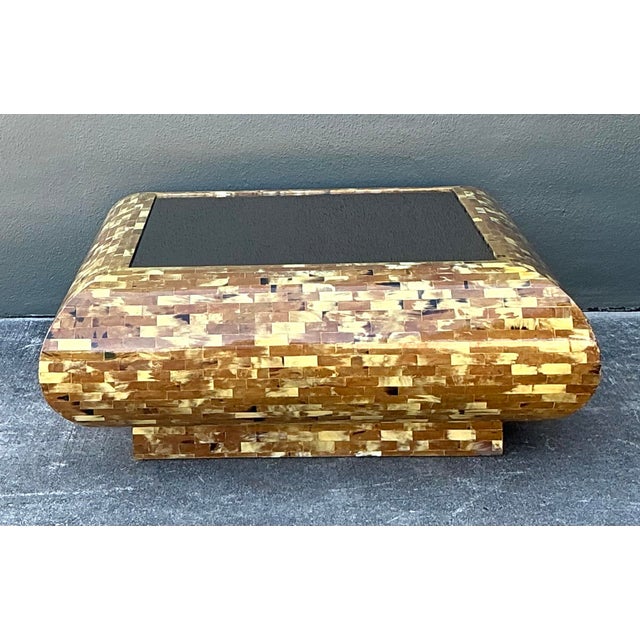 Vintage Tessellated Horn Coffee Table For Sale - Image 10 of 12