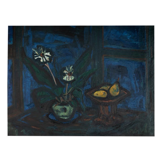 Blue Hour, Oil on Hardboard, Framed For Sale