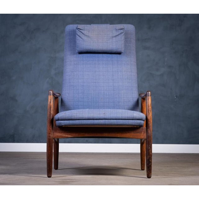 Danish Rosewood Lounge Chair attributed to Søren Ladefoged, 1960s For Sale - Image 4 of 11