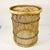 Mid-Century Boho Chic Coastal Spun Twisted Wicker Side Table For Sale - Image 4 of 9