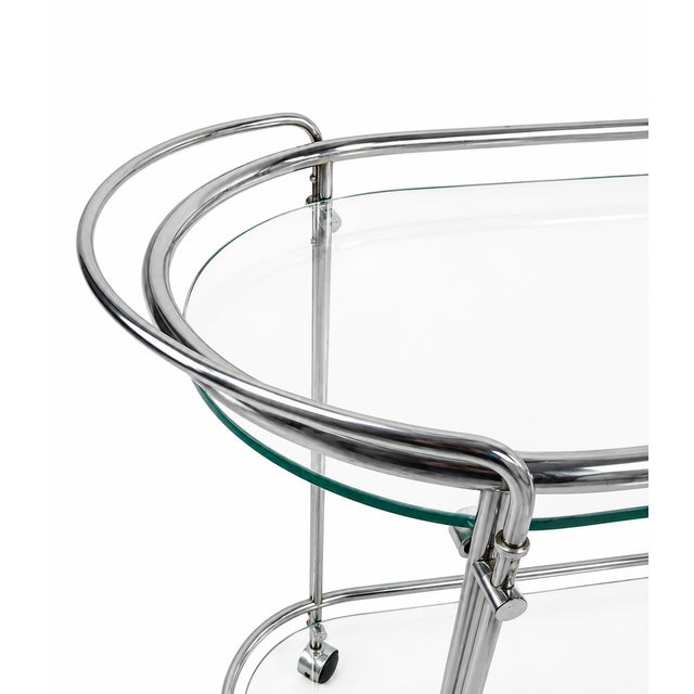 1970s Vintage Italian Riki T52 Serving Cart by Gallotti & Radice, 1970s For Sale - Image 5 of 7
