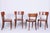 Art Deco Chairs in Beech and Walnut attributed to Thonet, Czech, 1940s, Set of 4 For Sale - Image 14 of 14