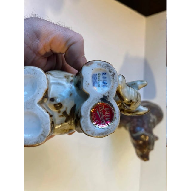 Stoneware Elephant and Bear by Knud Kyhn for Royal Copenhagen, 1950s, Set of 2 For Sale - Image 6 of 10